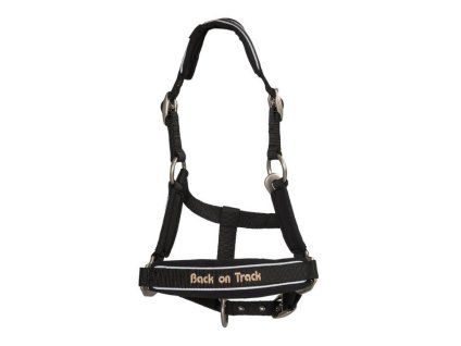 Ohlávka BACK ON TRACK Werano black/reflective SHETTY