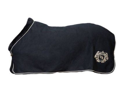 Odpocovací deka BACK ON TRACK Edward Wool black 155cm