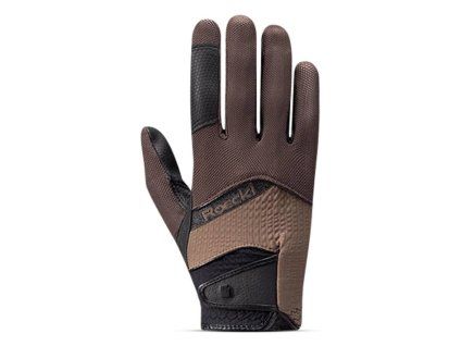 Jezdecké rukavice ROECKL Millero dark mocha/choco milk (7)