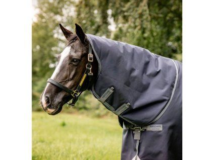 Krční díl HORSEWARE Rambo Optimo 0g navy/thunderstorm grey & silver (S)