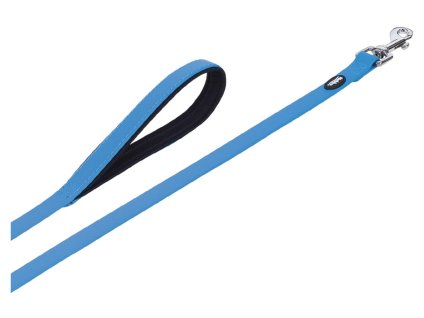 Vodítko NOBBY Cover PVC světle modré (M/L) 1,2m