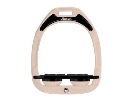 Třmeny FLEX-ON Green Composite Flat Grip milkshake/black/milkshake