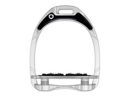 Třmeny FLEX-ON Aluminium Flat Ultra Grip silver/silver/grey