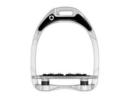Třmeny FLEX-ON Aluminium Flat Ultra Grip silver/silver/black