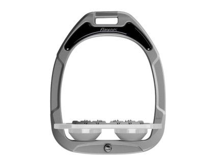 Třmeny FLEX-ON Green Composite Flat Ultra Grip silver grey/grey/grey