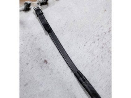 Otěže HORSEWARE Rubber Grip black FULL