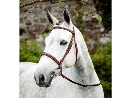 Uzdečka HORSEWARE Hunter s anglickým nánosníkem brown FULL