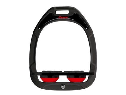 Třmeny FLEX-ON Green Composite Flat Grip black/black/red