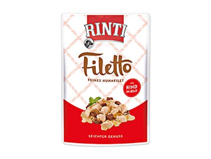 Kapsička RINTI Filetto - kuře a hovězí v želé 100g