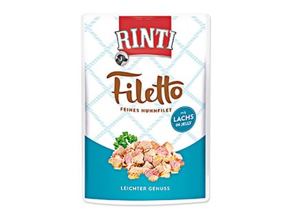 Kapsička RINTI Filetto - kuře a losos v želé 100g