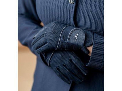 Jezdecké rukavice ALESSANDRO ALBANESE Mesh navy (7)