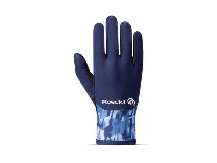 Dětské jezdecké rukavice ROECKL Tryon 2 navy iris (5)