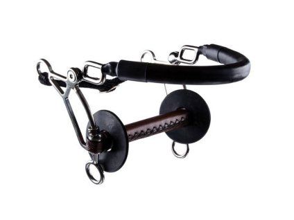 Speciální udidlo TRUST Hackamore Combi Short kožené 125mm/20mm
