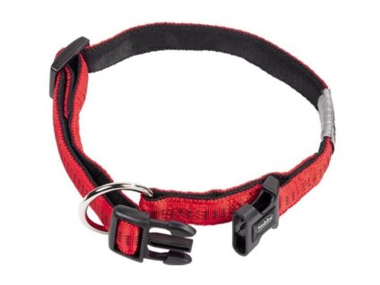 Obojek NOBBY Soft Grip nylonový červený 2,5x40-55cm