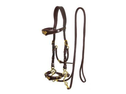Hackamore uzdečka F.R.A. Imperial havana COB