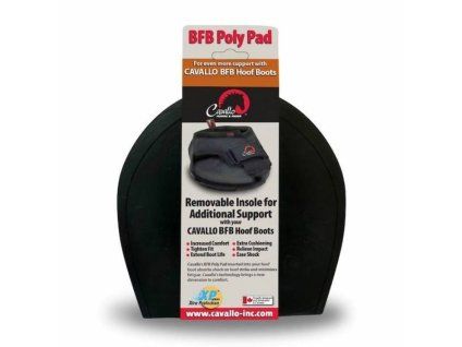 Poly vložka do bot pro koně CAVALLO BFB black (pár)