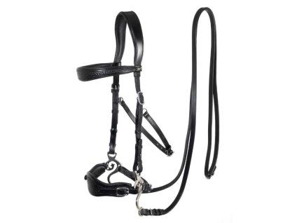Hackamore uzdečka F.R.A. Fiore black COB