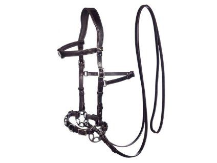 Hackamore uzdečka F.R.A. Caval brown COB