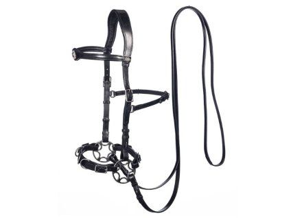 Hackamore uzdečka F.R.A. Caval black COB