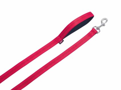 Vodítko NOBBY Soft Grip nylonové červené 1,5x180cm (DOPRODEJ)