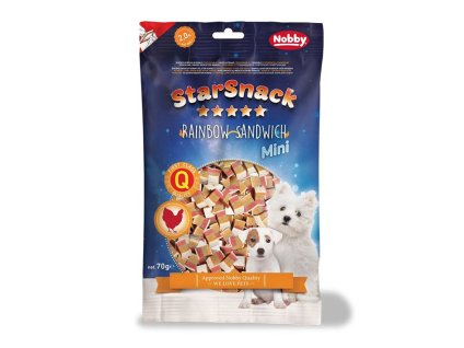 NOBBY StarSnack Mini Rainbow Sandwich 70g