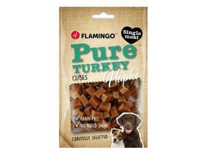 FLAMINGO Hapki Pure Turkey Cubes 85g