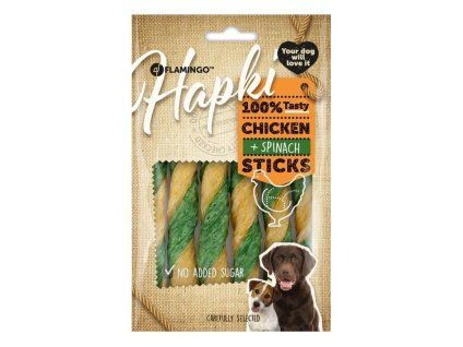 FLAMINGO Hapki Chicken & Spinach Sticks 85g