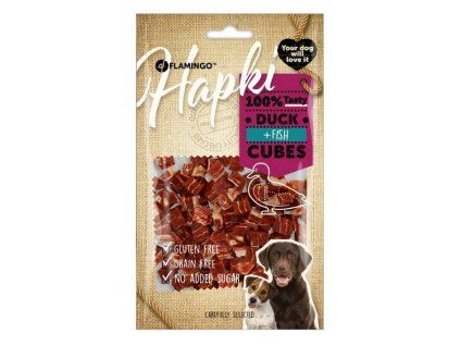 FLAMINGO Hapki Duck & Fish Cubes 85g