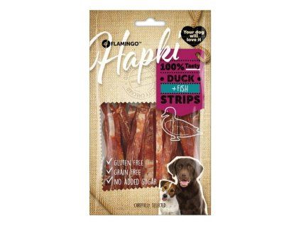 FLAMINGO Hapki Duck & Fish Strips 85g