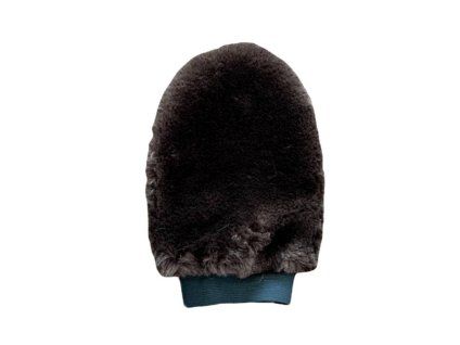Čistící beránková rukavice KM ELITE Teddy Soft mocha