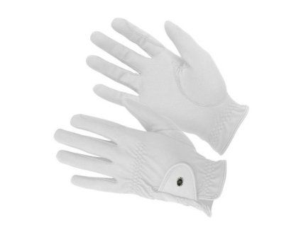 Jezdecké rukavice KM ELITE ProGrip white (6)