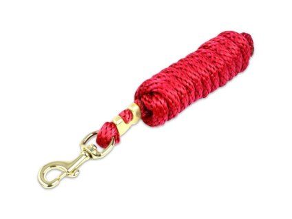 Vodítko KM ELITE Poly s klasickou karabinou red 3m