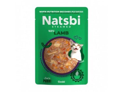Kapsička NATSBI Cat Steamed Lamb 80g