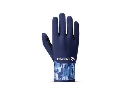 Dětské jezdecké rukavice ROECKL Tryon 2 navy iris solid (4)