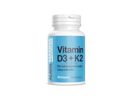 ALAVIS MAXIMA Vitamin D3 K2 60cps