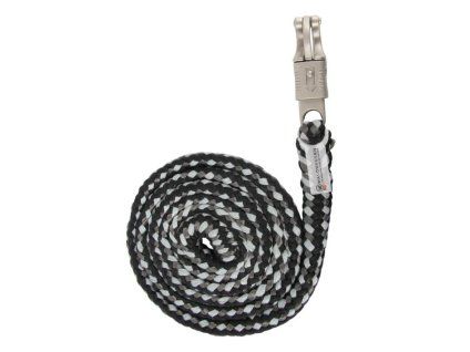 Vodítko WALDHAUSEN Plus panic karabina black/grey