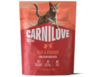 CARNILOVE Cat Active Beef & Venison Sterilised 400g
