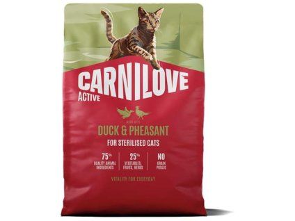 CARNILOVE Cat Active Duck & Pheasant Sterilised 2kg
