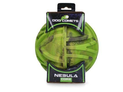Hračka DOG COMETS guma - Nebula Core míč zelený 18cm