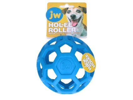 JW PET Hol-ee Roller děrovaný míč modrá (M) 11cm