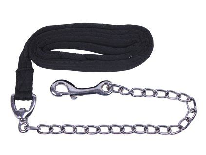 Vodítko s řetízkem QHP Soft black 2m
