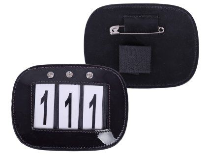 Startovní čísla QHP black (2ks)