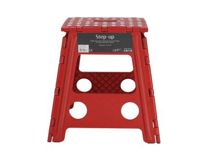 Stolička QHP Step-Up bright red 39cm
