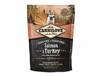 CARNILOVE Dog Salmon & Turkey for Large Breed Puppy 1,5kg