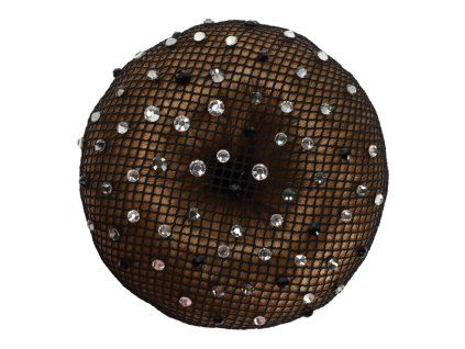Síťka na drdol QHP Rhinestone black/silver