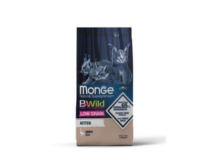 MONGE Cat Bwild Kitten Low Grain husa 10kg