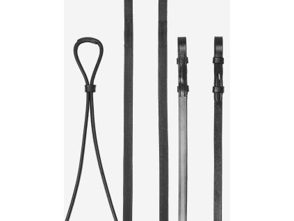 Otěže LEMIEUX Hunter Half Lined Curb black/silver COB
