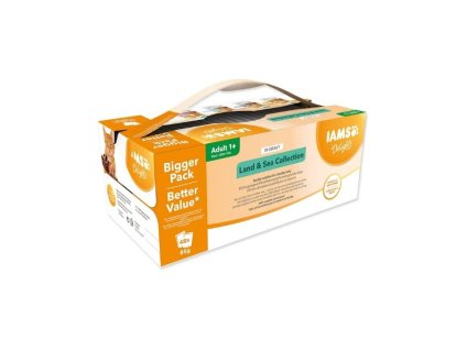 Kapsička IAMS Cat Delights Land & Sea Collection in Gravy 48x85g  (multipack)