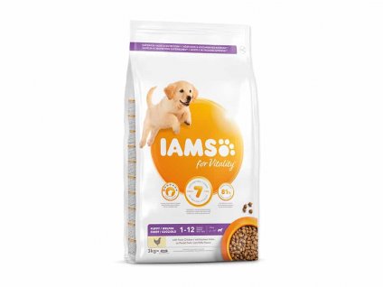 IAMS for Vitality Dog Puppy Large Chicken 3kg