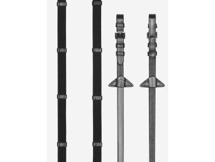 Otěže LEMIEUX Webbed Continental black FULL